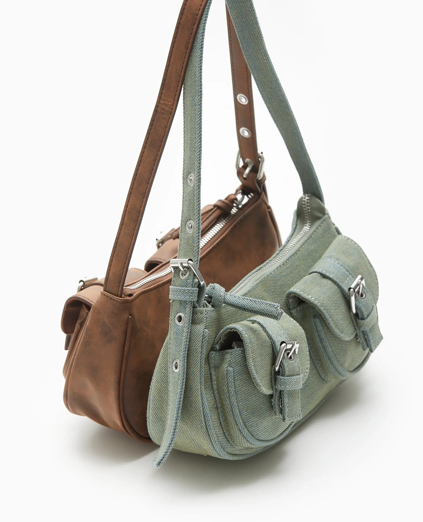 Pimkie Sac^Sac Multipoche En Jean Effet Dirty -