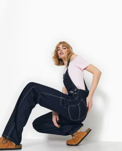 Pimkie Pimkie Positive|Combinaison Et Salopette^Salopette En Jean Avec Coutures Contrastées -