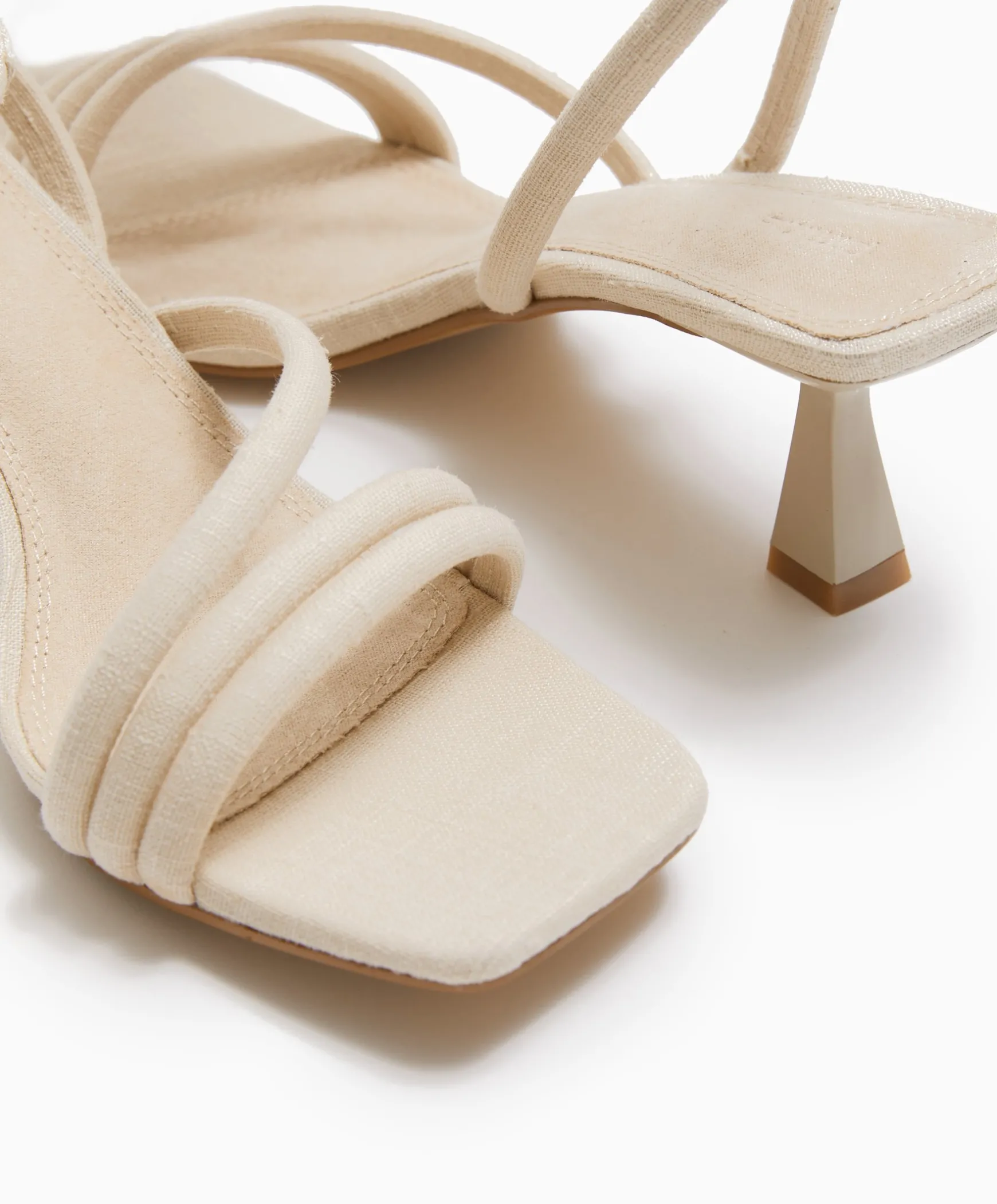 Pimkie Sandales À Talons^Sandales à Talon Tissu Effet Lin -