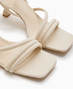 Pimkie Sandales À Talons^Sandales à Talon Tissu Effet Lin -