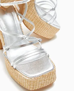 Pimkie Sandales À Talons^Sandales Plateformes Avec Semelles Paille -
