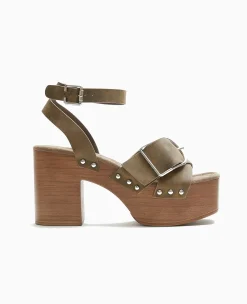 Pimkie Sandales À Talons^Sandales Plateformes Semelles Effet Bois -