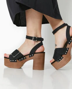 Pimkie Sandales À Talons^Sandales Plateformes Semelles Effet Bois -