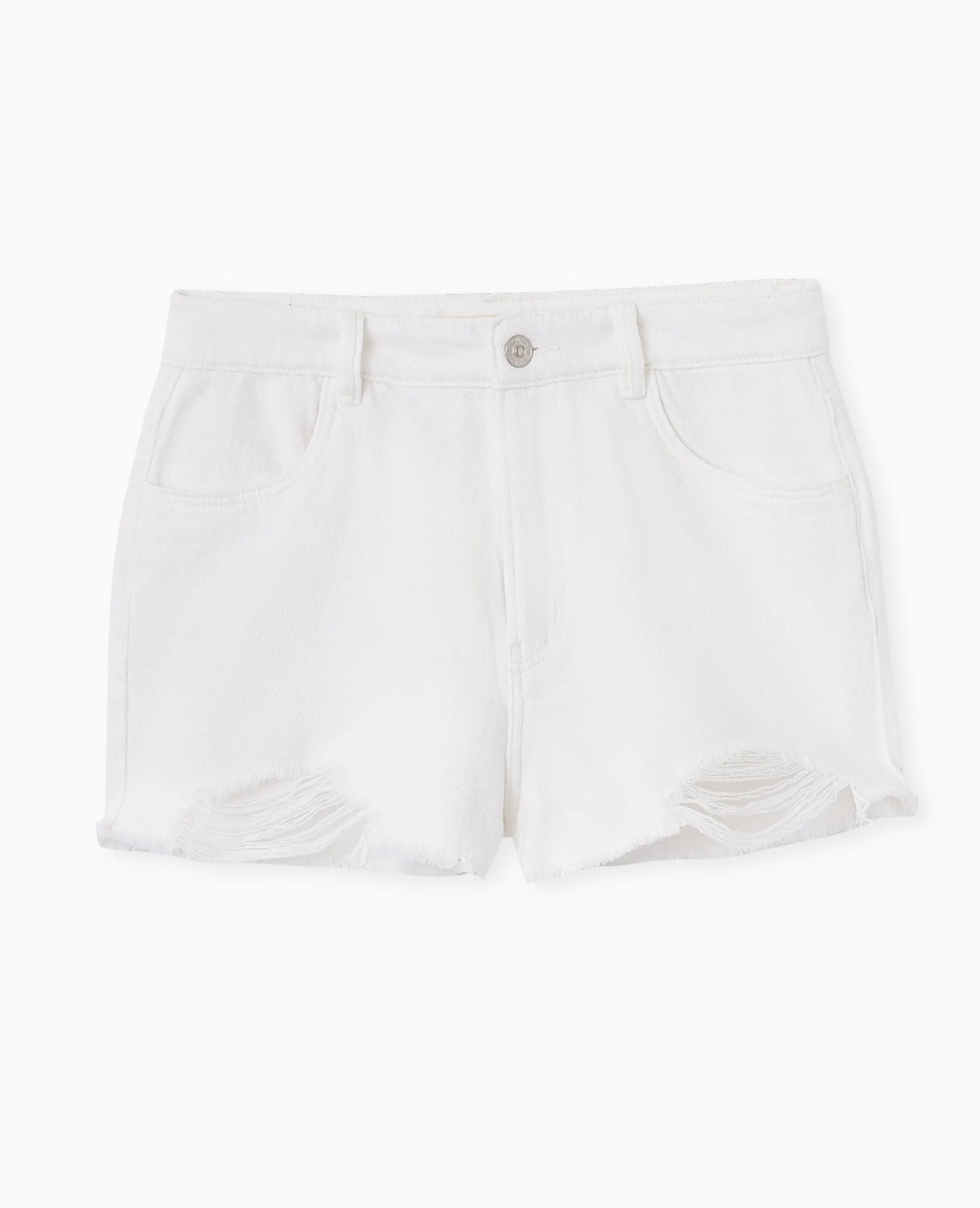 Pimkie Pimkie Positive|Short^Short En Jean Coupé Effet Destroy -