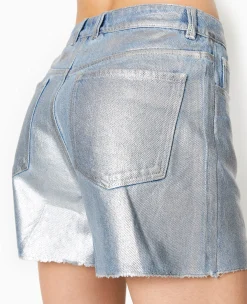 Pimkie Toute La Collection|Pimkie Positive^Short En Jean Enduit Taille Haute -