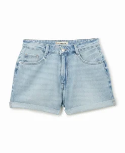 Pimkie Pimkie Positive|Short^Short En Jean Loose Taille Haute Bas Roulottés -