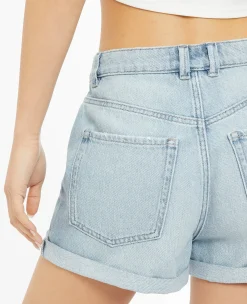 Pimkie Pimkie Positive|Short^Short En Jean Loose Taille Haute Bas Roulottés -