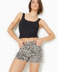 Pimkie Toute La Collection|Short^Short En Jean Motif Léopard -