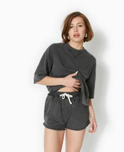 Pimkie Loungewear|Ensembles^Short En Molleton Délavé Acid Wash -