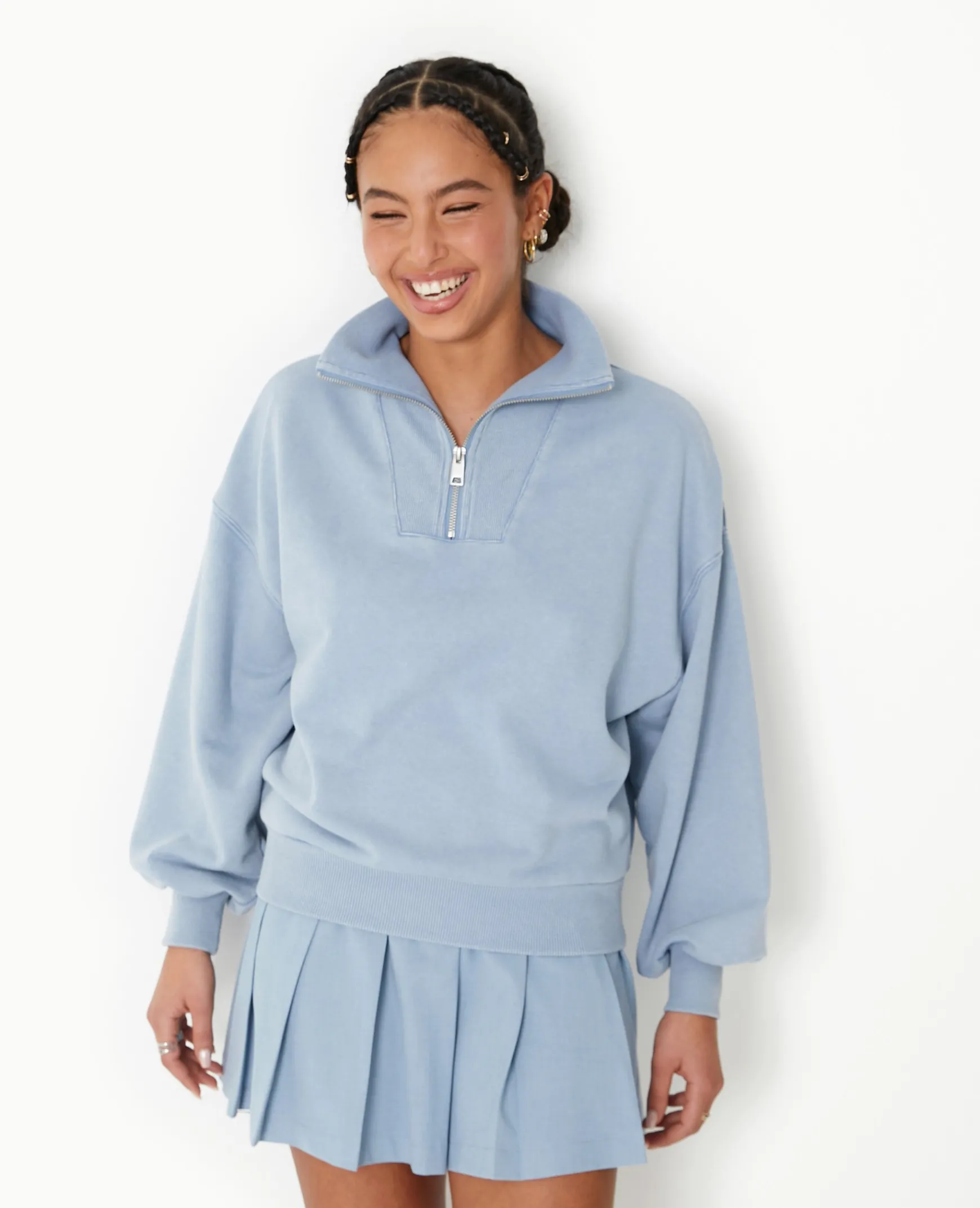 Pimkie Sweat^Sweat Col Camionneur Avec Effet Délavé -