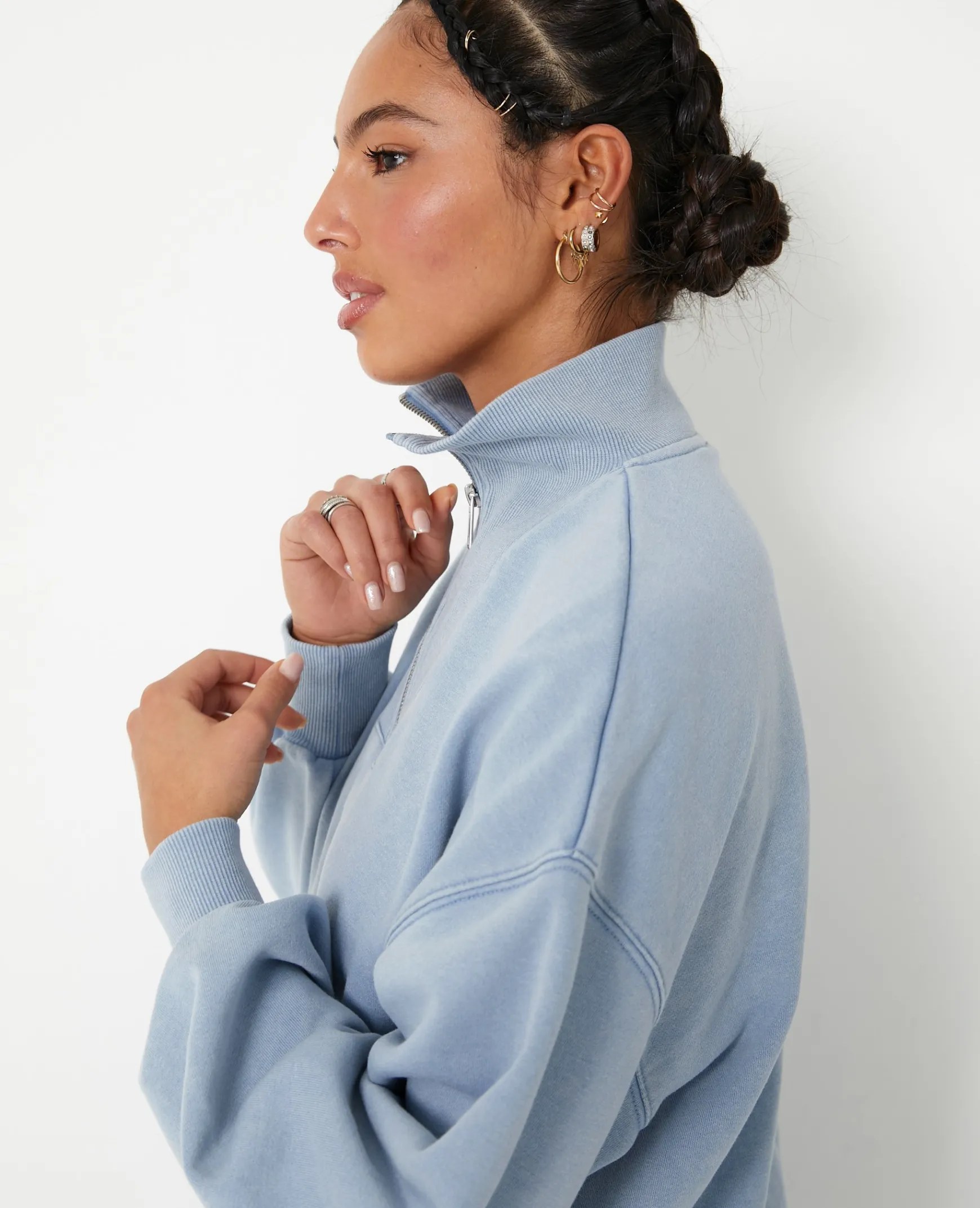 Pimkie Sweat^Sweat Col Camionneur Avec Effet Délavé -