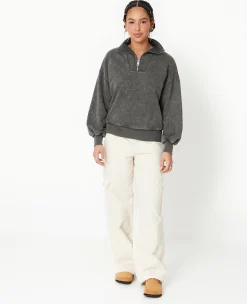 Pimkie Sweat^Sweat Col Camionneur Avec Effet Délavé -