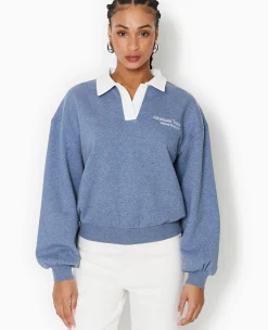 Pimkie Pimkie Positive|Sweat^Sweat Col Polo Avec Broderie -