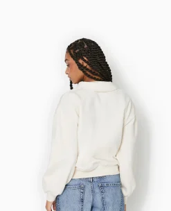 Pimkie Pimkie Positive|Sweat^Sweat Col Polo Avec Broderie - Beige