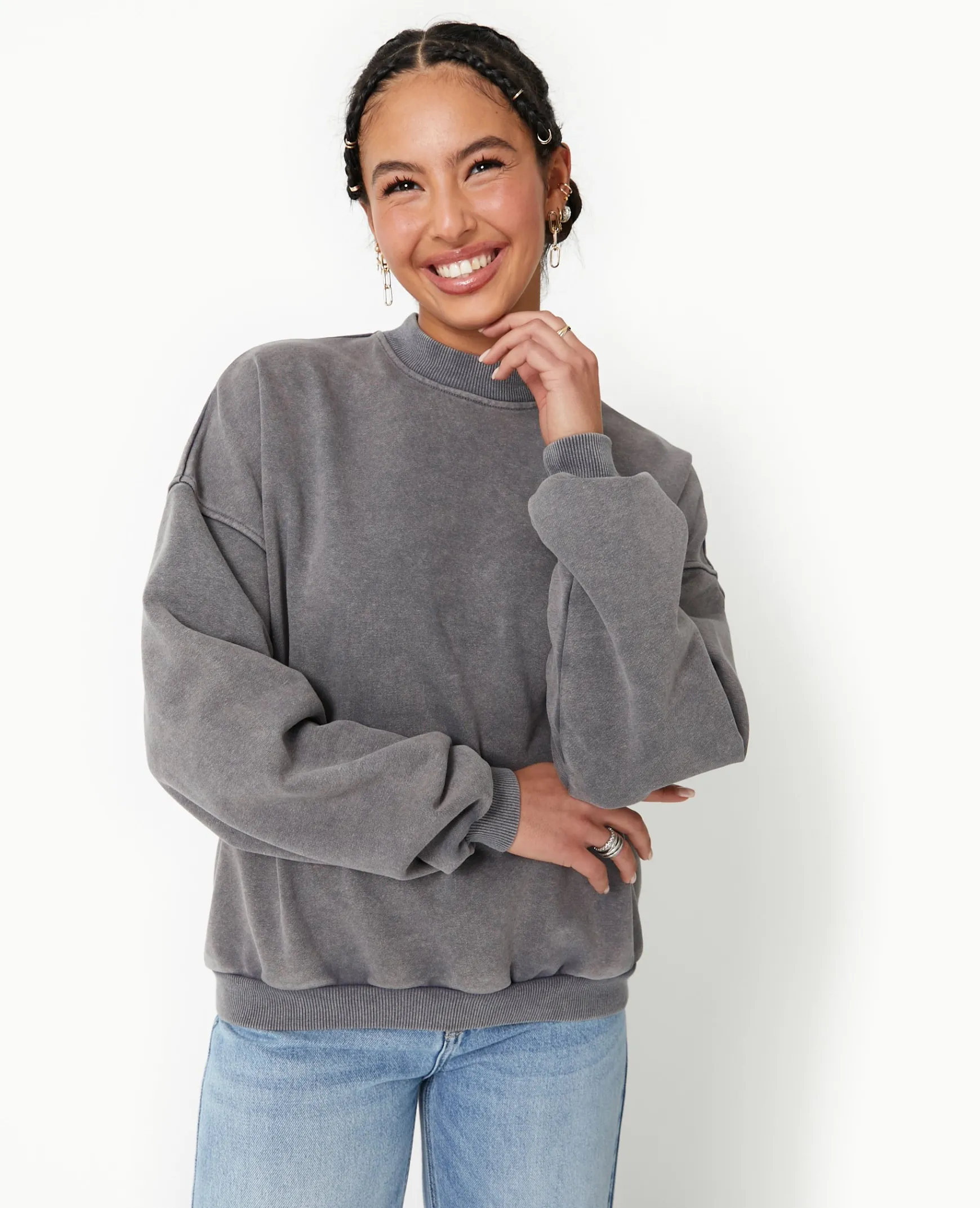 Pimkie Sweat^Sweat Col Rond Avec Effet Délavé -