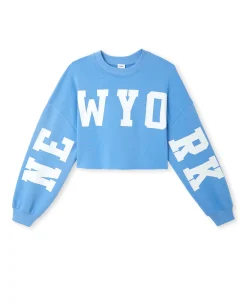Pimkie Toute La Collection|Sweat^Sweat Cropped Base Coupée Avec NEW YORK -