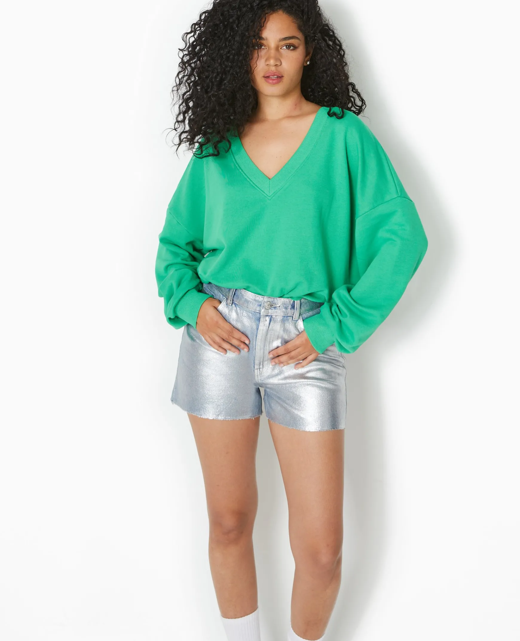 Pimkie Toute La Collection|Sweat^Sweat Grand Col V -