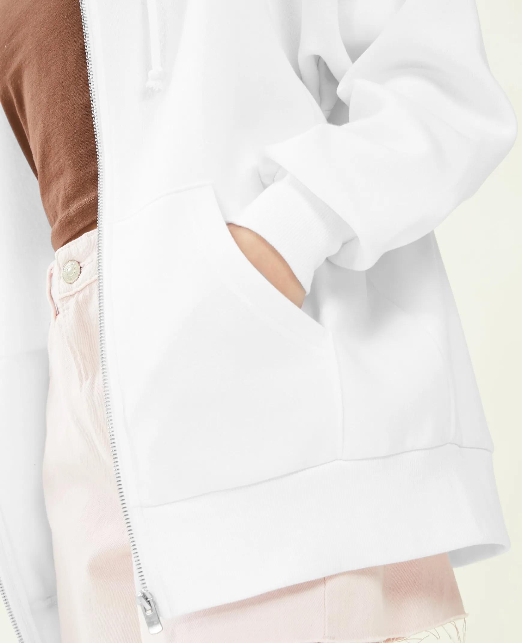 Pimkie Pimkie Positive|Sweat^Sweat Zippé Oversize Avec Capuche -