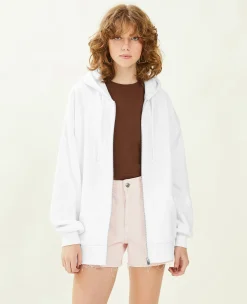 Pimkie Pimkie Positive|Sweat^Sweat Zippé Oversize Avec Capuche -