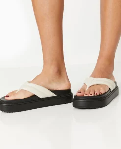 Pimkie Mules^Tongs En Simili Avec Semelles Compensées -