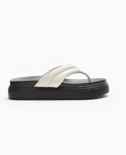 Pimkie Mules^Tongs En Simili Avec Semelles Compensées -