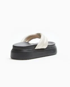 Pimkie Mules^Tongs En Simili Avec Semelles Compensées -