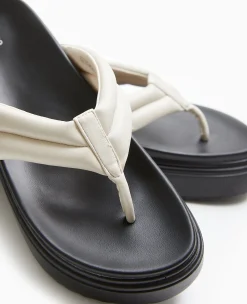 Pimkie Mules^Tongs En Simili Avec Semelles Compensées -