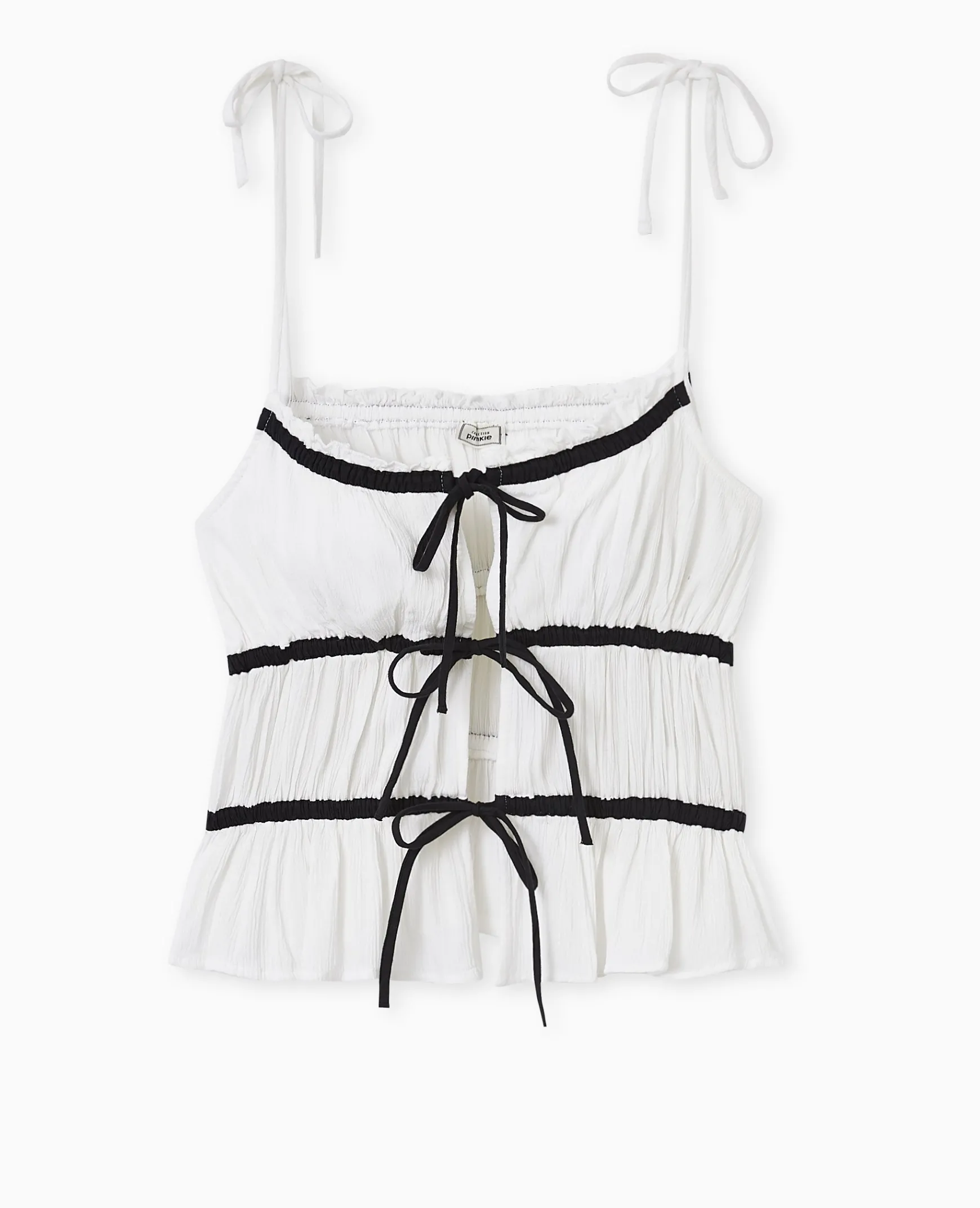 Pimkie Chemise Et Blouse|T-Shirt Et Top^Top à Bretelles Avec Nouettes Devant -