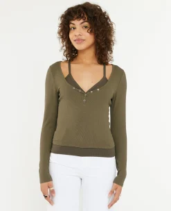 Pimkie T-Shirt Et Top^Top 2 En 1 En Maille Côtelée -
