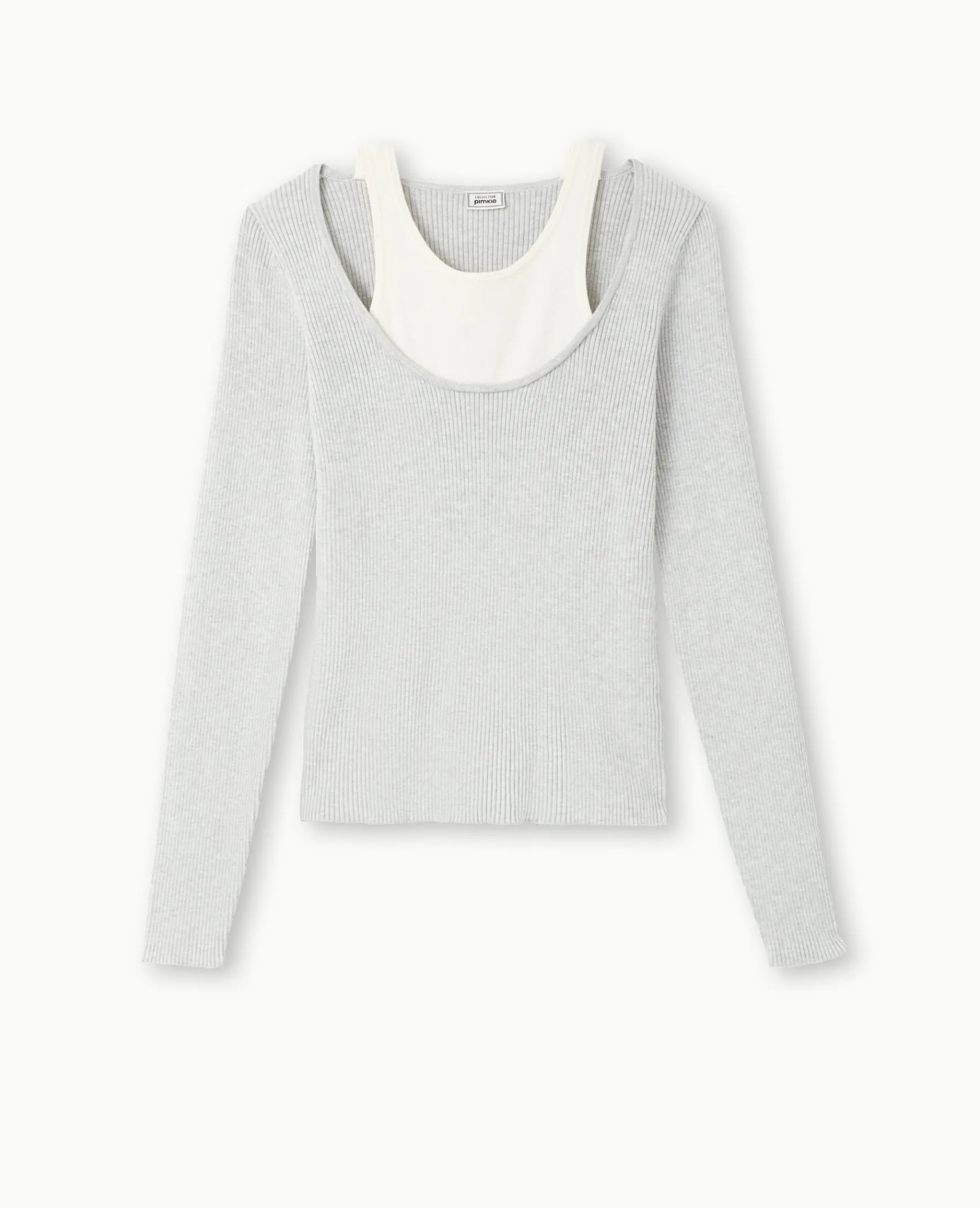 Pimkie Pull Et Gilet^Top 2 En 1 En Maille Côtelée -