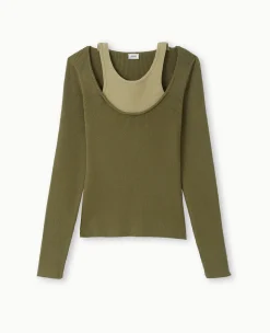 Pimkie Pull Et Gilet^Top 2 En 1 En Maille Côtelée -