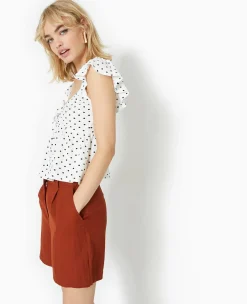 Pimkie Toute La Collection|T-Shirt Et Top^Top Avec Volants Et Nouettes Motif Cerises -
