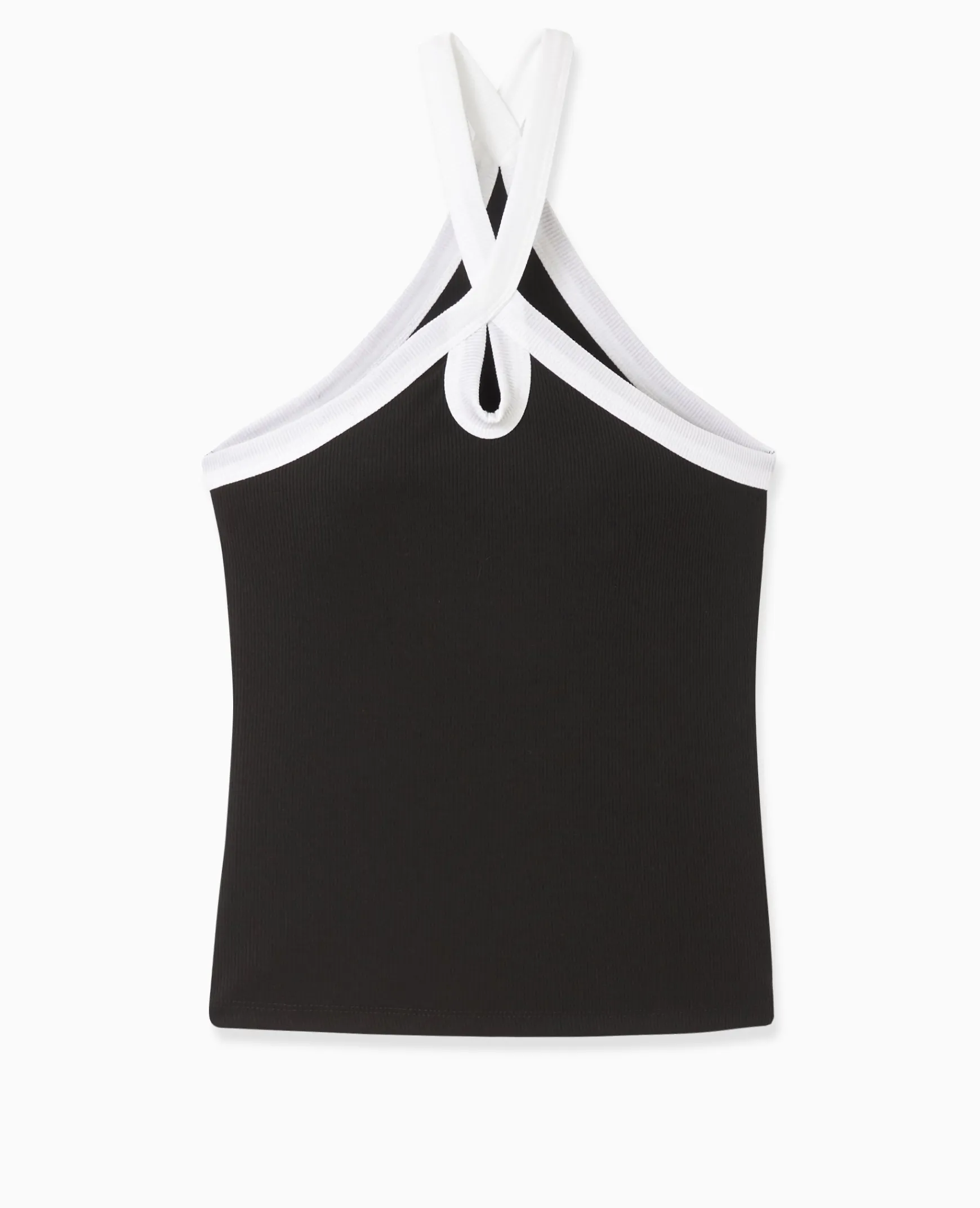 Pimkie T-Shirt Et Top^Top Bicolore Avec Bretelles Croisées -