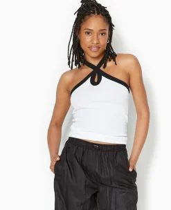 Pimkie Toute La Collection|T-Shirt Et Top^Top Bicolore Avec Bretelles Croisées -