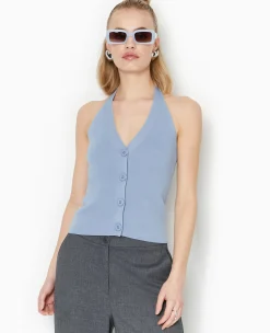 Pimkie Pull Et Gilet|T-Shirt Et Top^Top Boutonné Dos-nu -