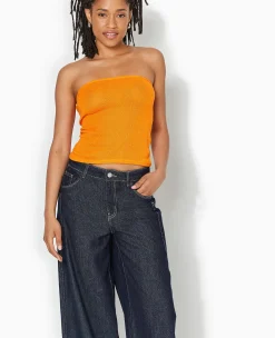 Pimkie Toute La Collection|T-Shirt Et Top^Top Bustier Bandeau En Maille -