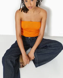 Pimkie Toute La Collection|T-Shirt Et Top^Top Bustier Bandeau En Maille -