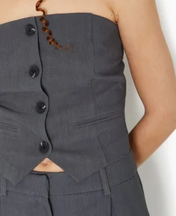 Pimkie Toute La Collection|T-Shirt Et Top^Top Bustier Boutonné -