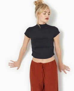 Pimkie T-Shirt Et Top^Top Col Montant Avec Fronces Côtés -