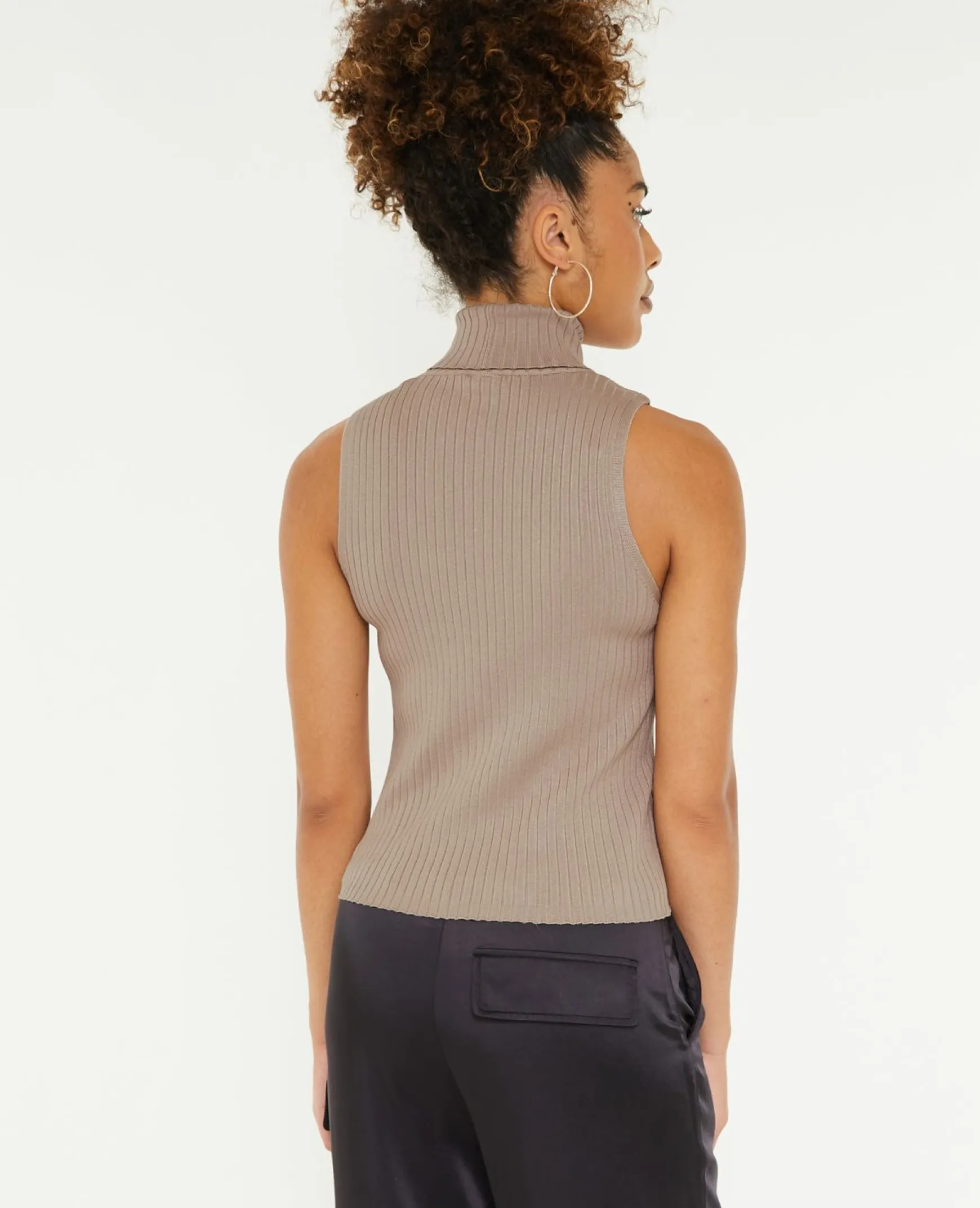 Pimkie Pimkie Positive|Pull Et Gilet^Top Col Roulé Sans Manches -