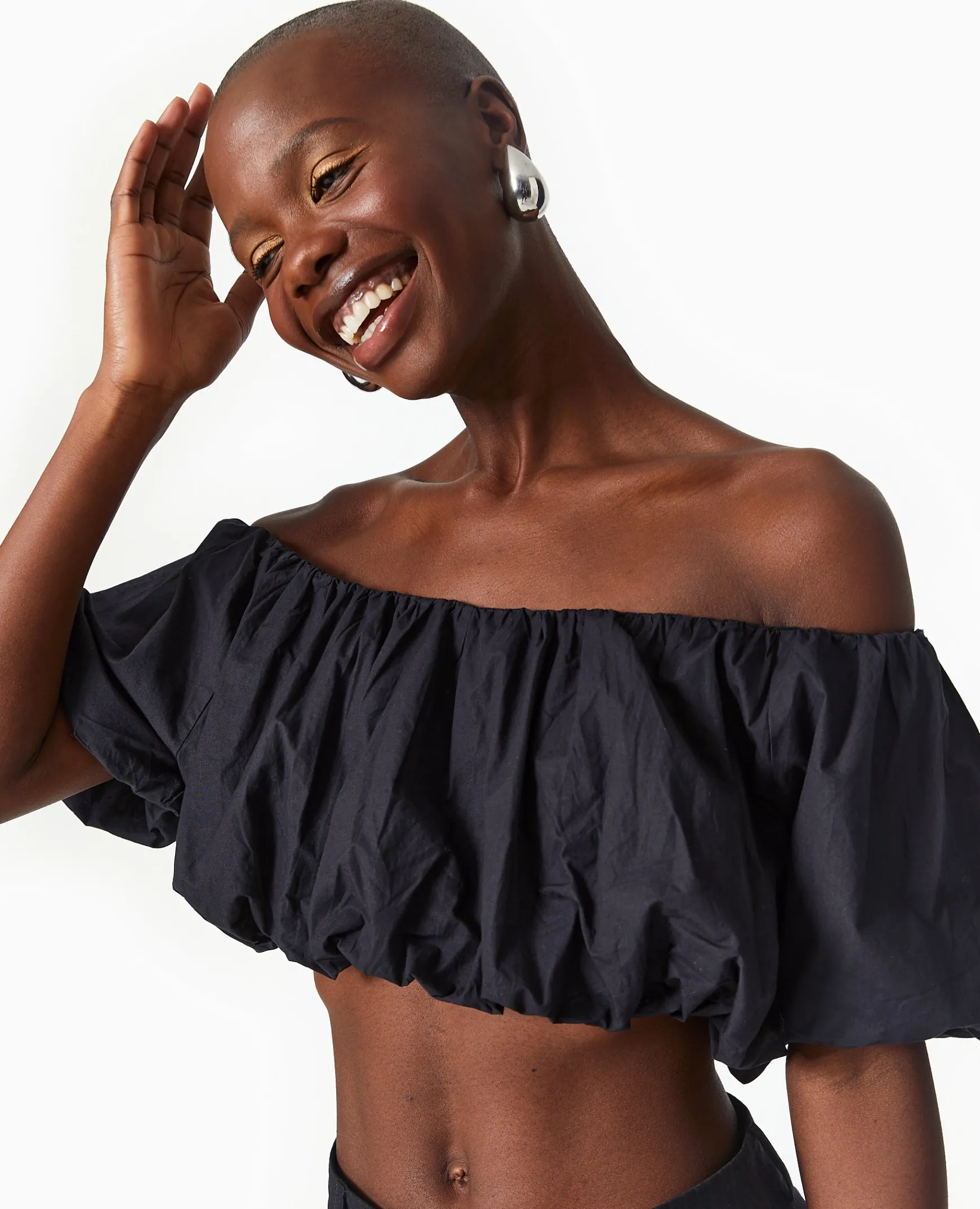 Pimkie Chemise Et Blouse|T-Shirt Et Top^Top Court Avec Encolure Bardot -