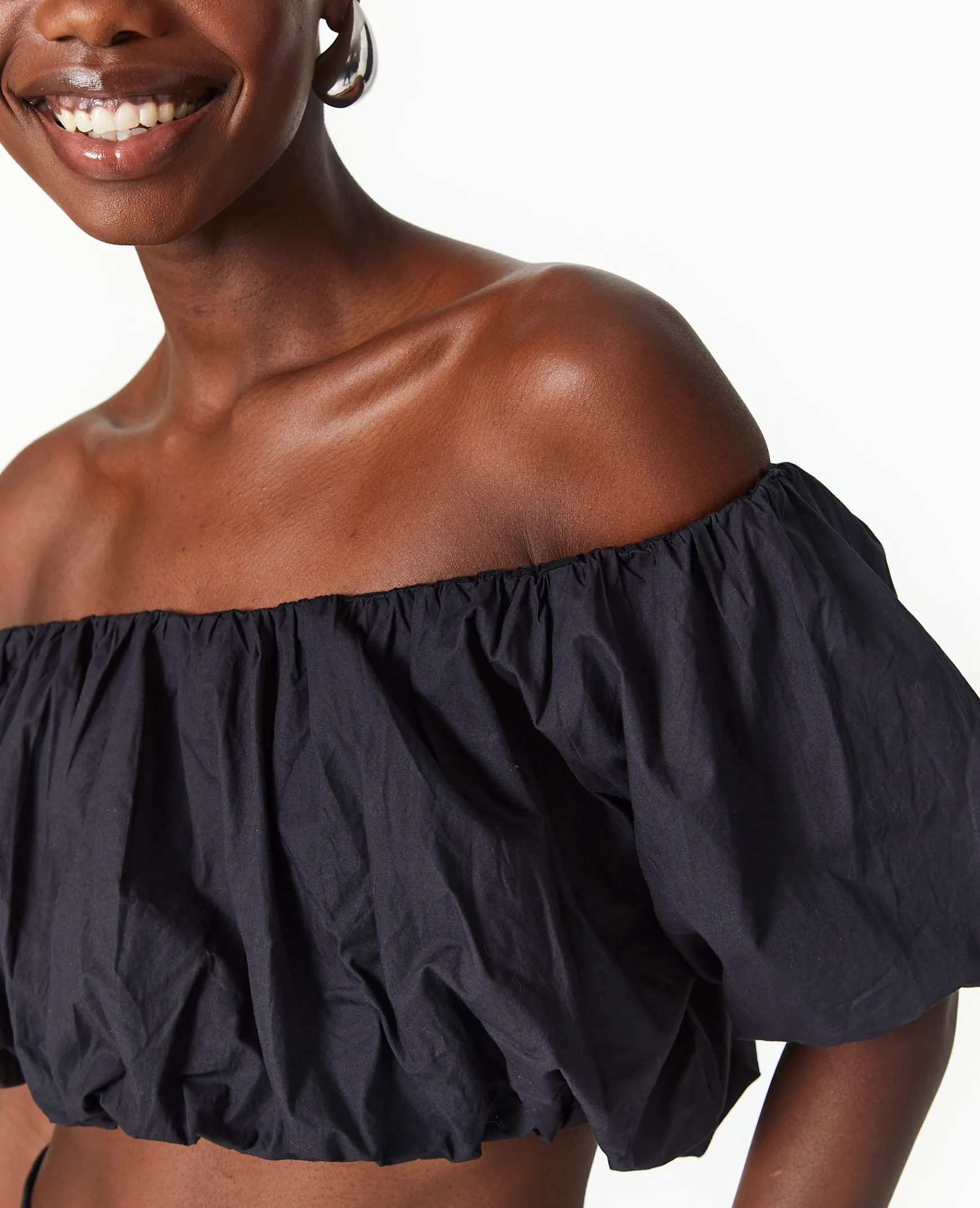 Pimkie Chemise Et Blouse|T-Shirt Et Top^Top Court Avec Encolure Bardot -