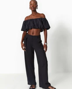 Pimkie Chemise Et Blouse|T-Shirt Et Top^Top Court Avec Encolure Bardot -