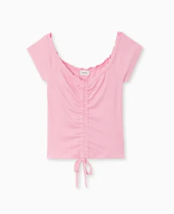 Pimkie Toute La Collection|T-Shirt Et Top^Top Court Avec Liens Coulissés -