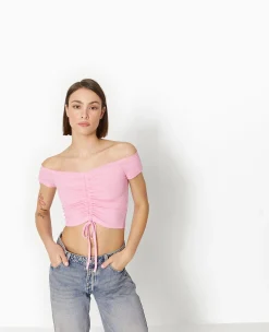 Pimkie Toute La Collection|T-Shirt Et Top^Top Court Avec Liens Coulissés -