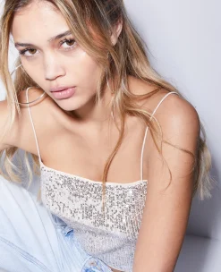 Pimkie Toute La Collection|T-Shirt Et Top^Top Court Avec Sequins -