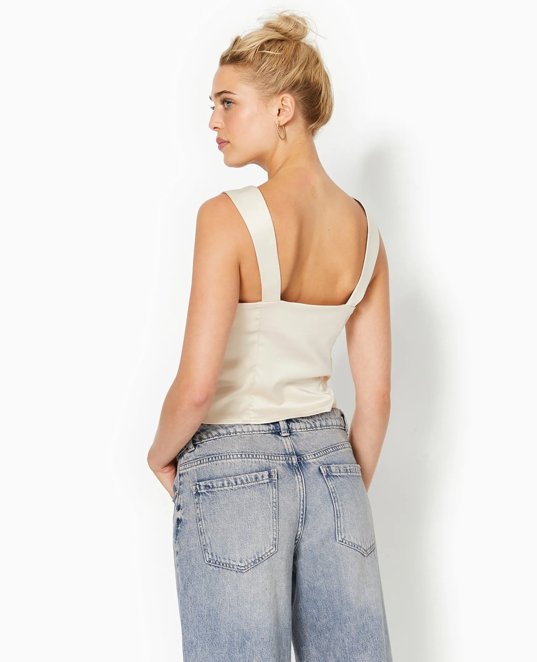 Pimkie Chemise Et Blouse|T-Shirt Et Top^Top Court Boutonné -