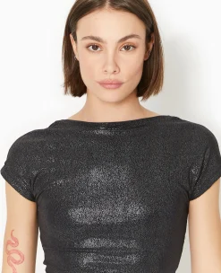 Pimkie T-Shirt Et Top^Top Court En Maille Brillante Avec Dos Ouvert -