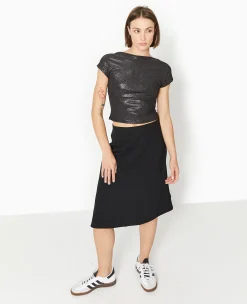 Pimkie T-Shirt Et Top^Top Court En Maille Brillante Avec Dos Ouvert -