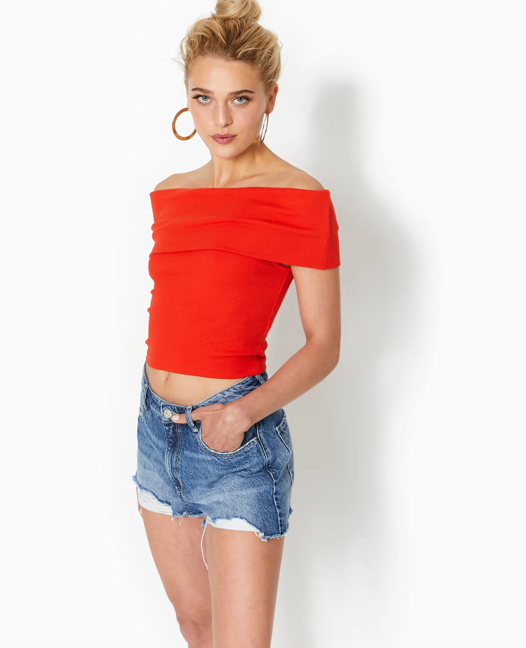 Pimkie Toute La Collection|T-Shirt Et Top^Top Court Encolure Bardot -